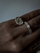 Heirloom Antique Emerald Bezel Ring