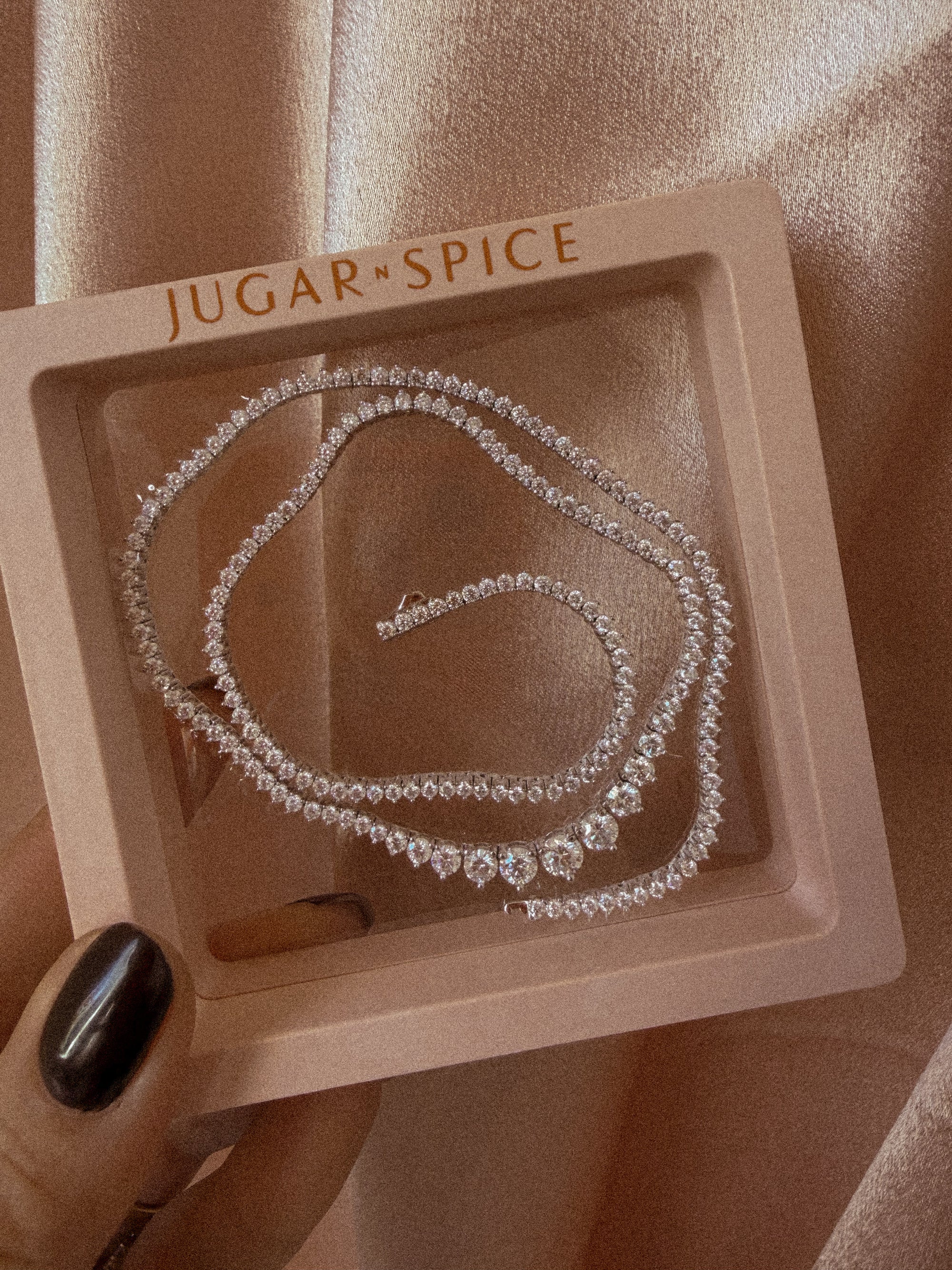 Moissanite Gradual Tennis Necklace