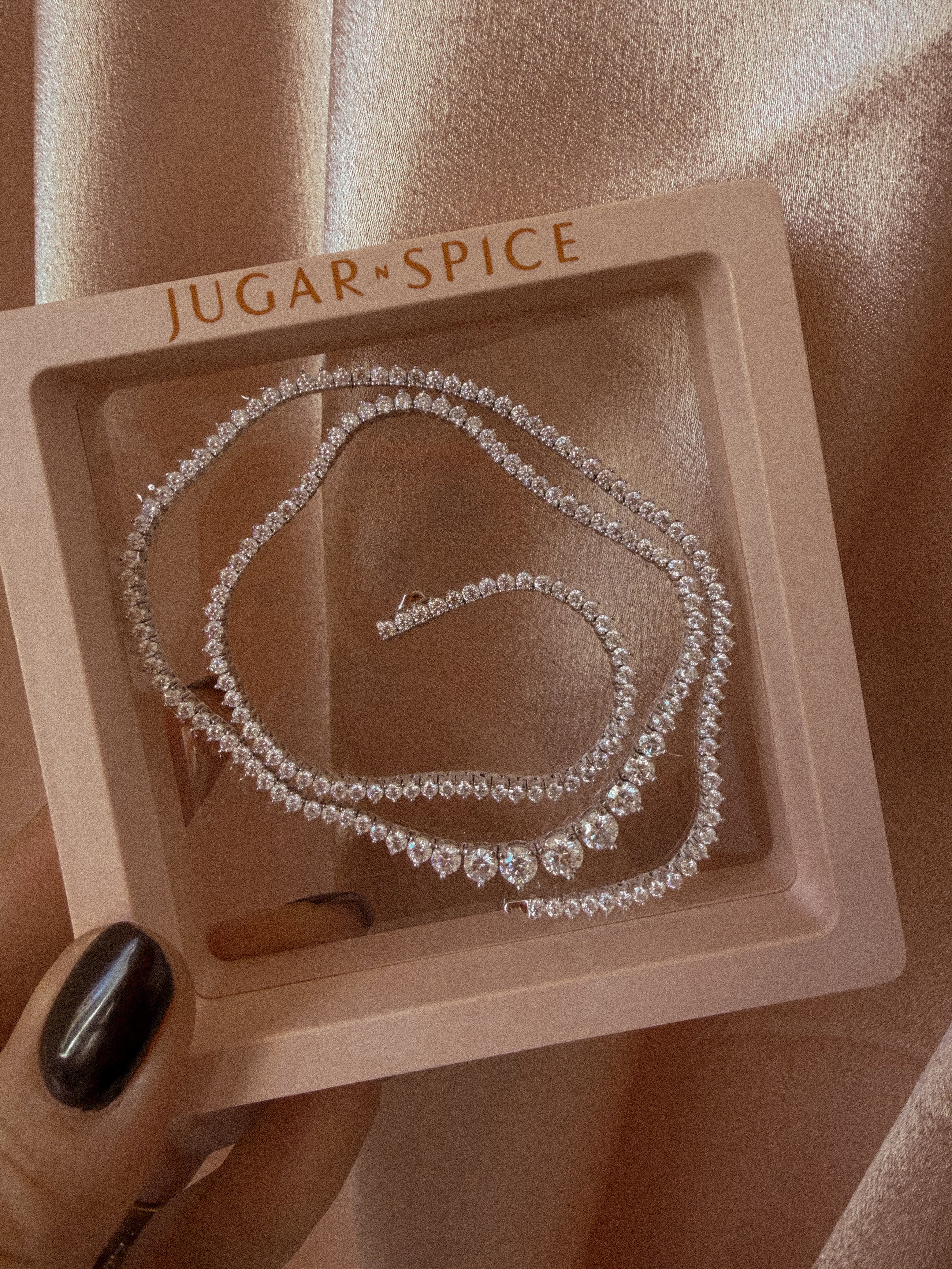 Moissanite Gradual Tennis Necklace