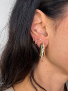 Cosmo Ribbed Hoops