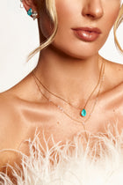 Crushed Ice Pear Paraiba Necklace