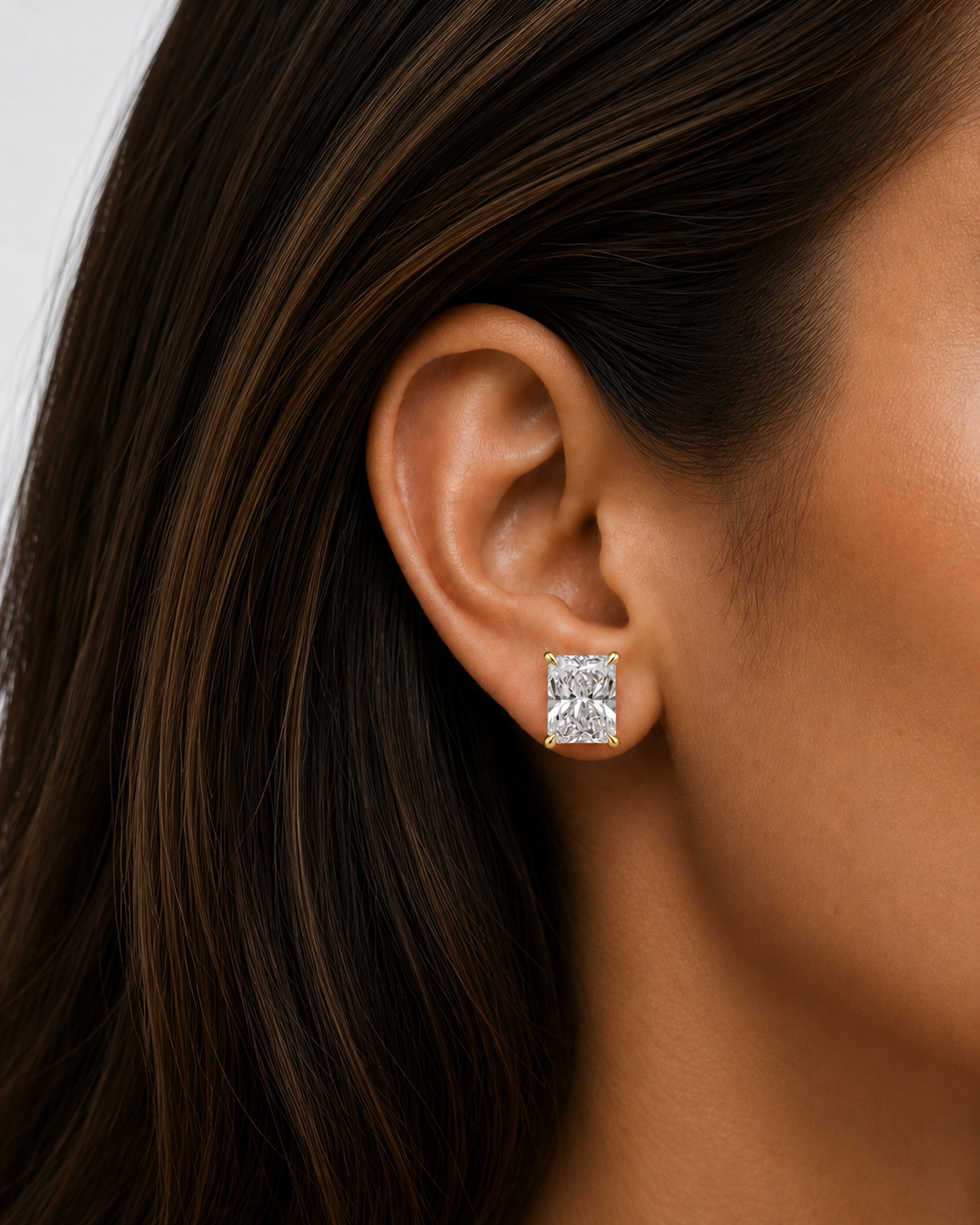 The Statement Radiant Cut 6ctw Diamond Studs
