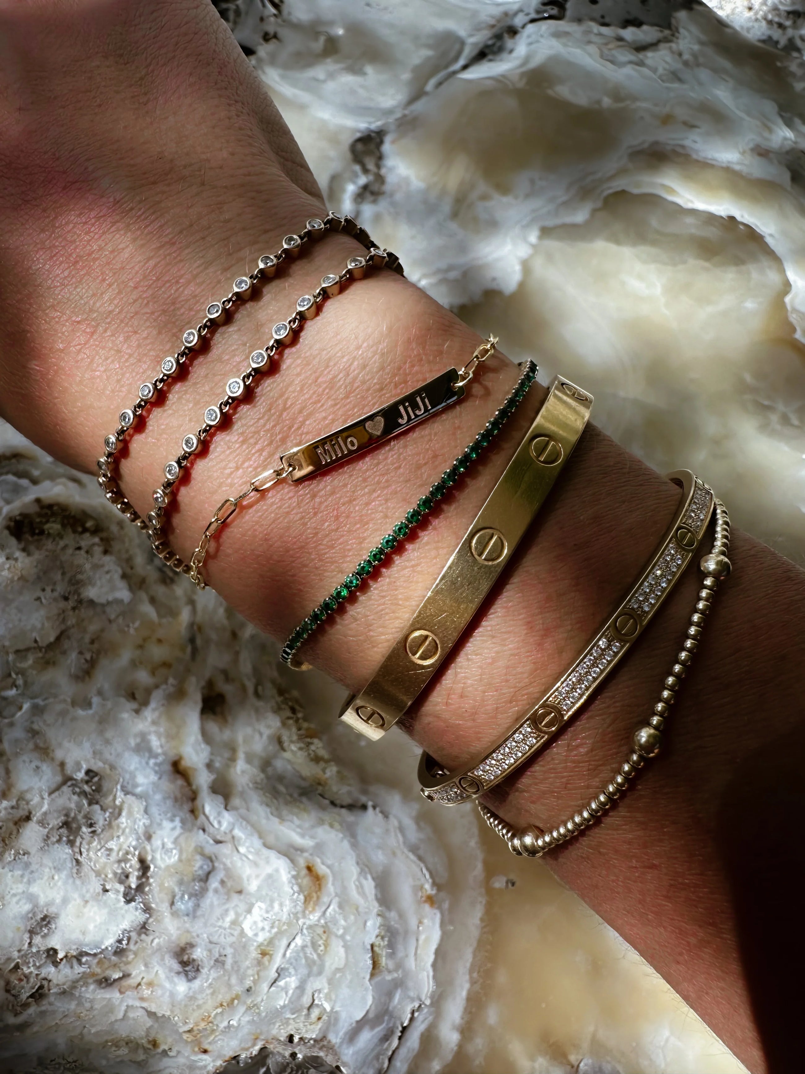Gold ID Bracelet