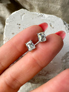 The Essentials Emerald Cut 2ctw Diamond Studs