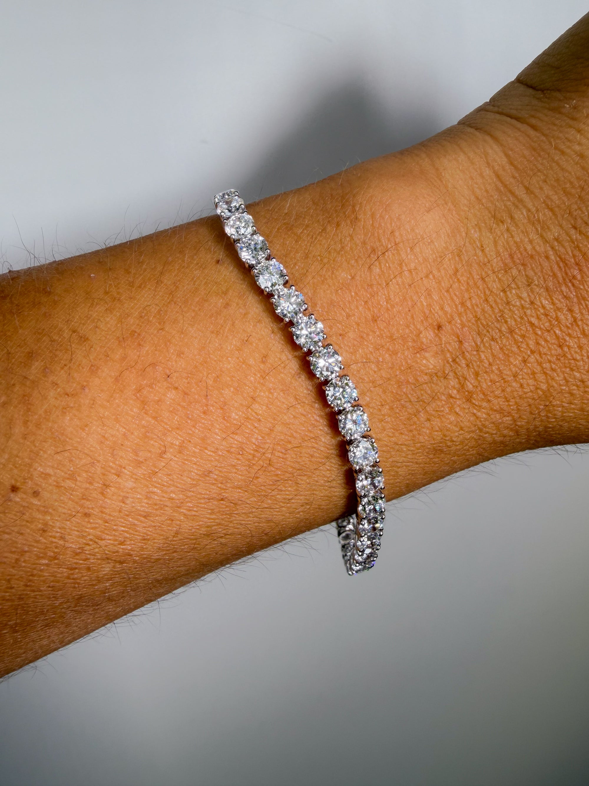 The Floating Diamond Tennis Bracelet