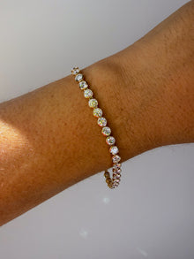 Round Bezel Tennis Bracelet