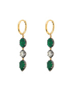 Seraphine Trio Emerald Earrings