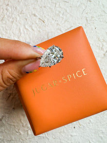 The Big Slanted Pear Ring
