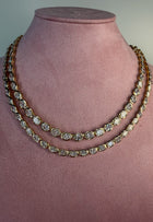 The Bezel Oval Tennis Necklace