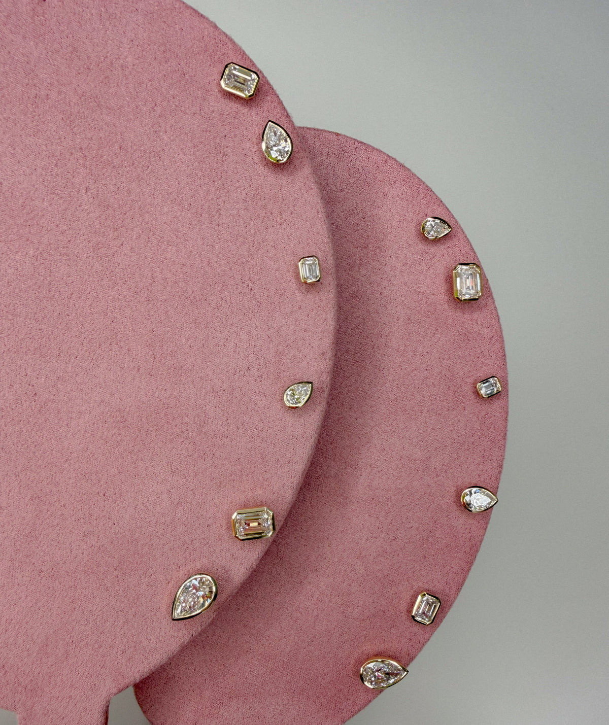 The Little Bezel Pear Studs