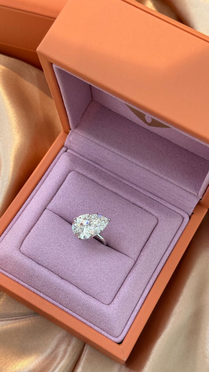 The Big Slanted Pear Ring