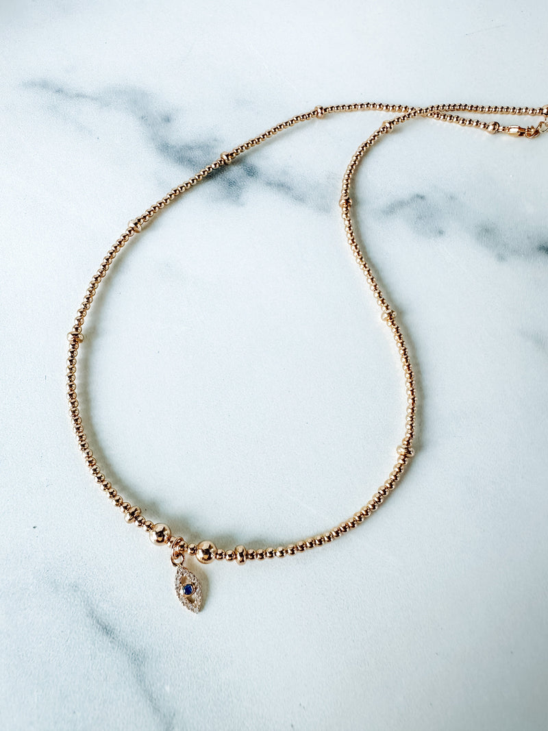 Diamond Mini Eye Necklace