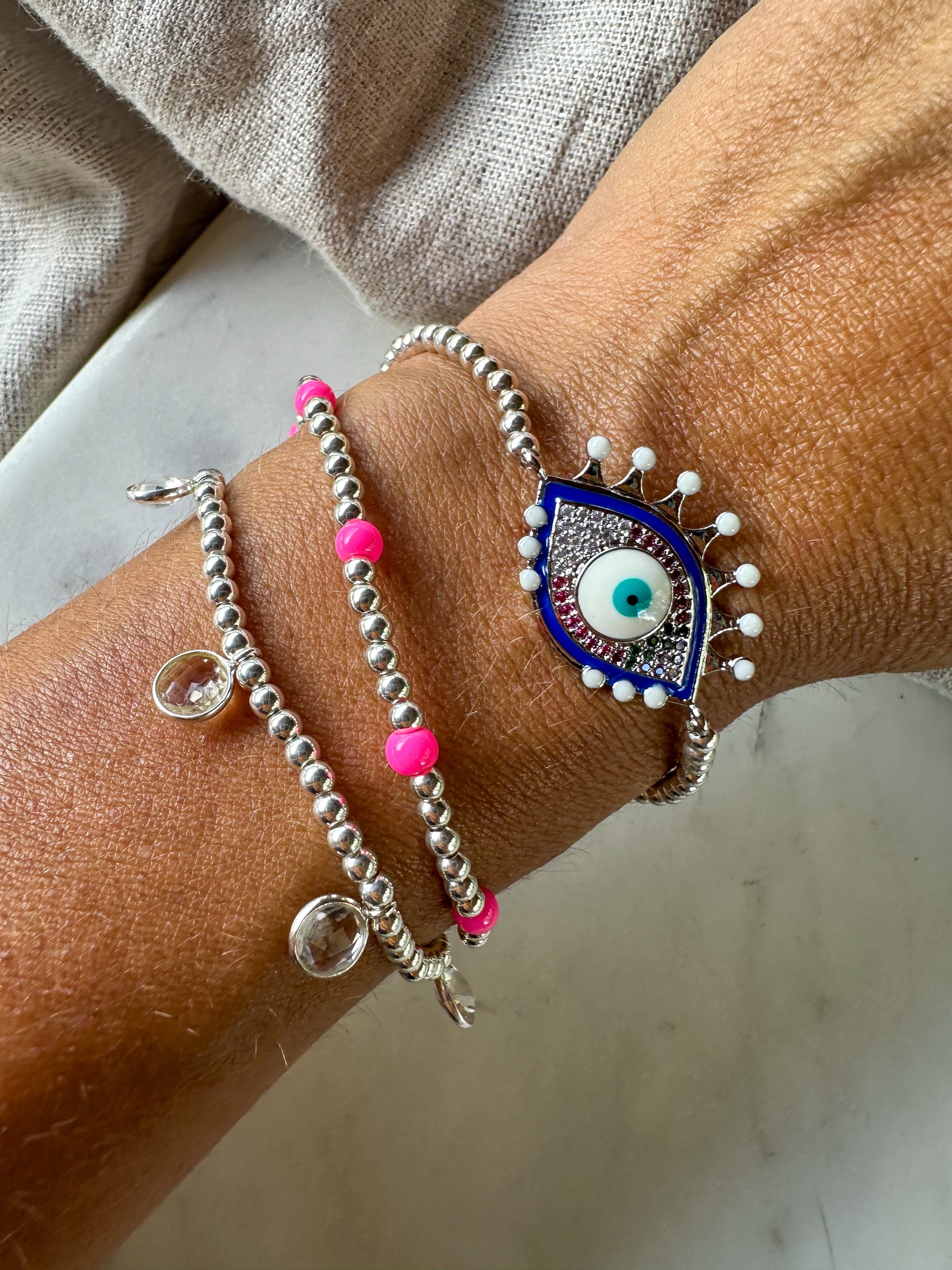 Mykonos Cross Combo ~ Silver