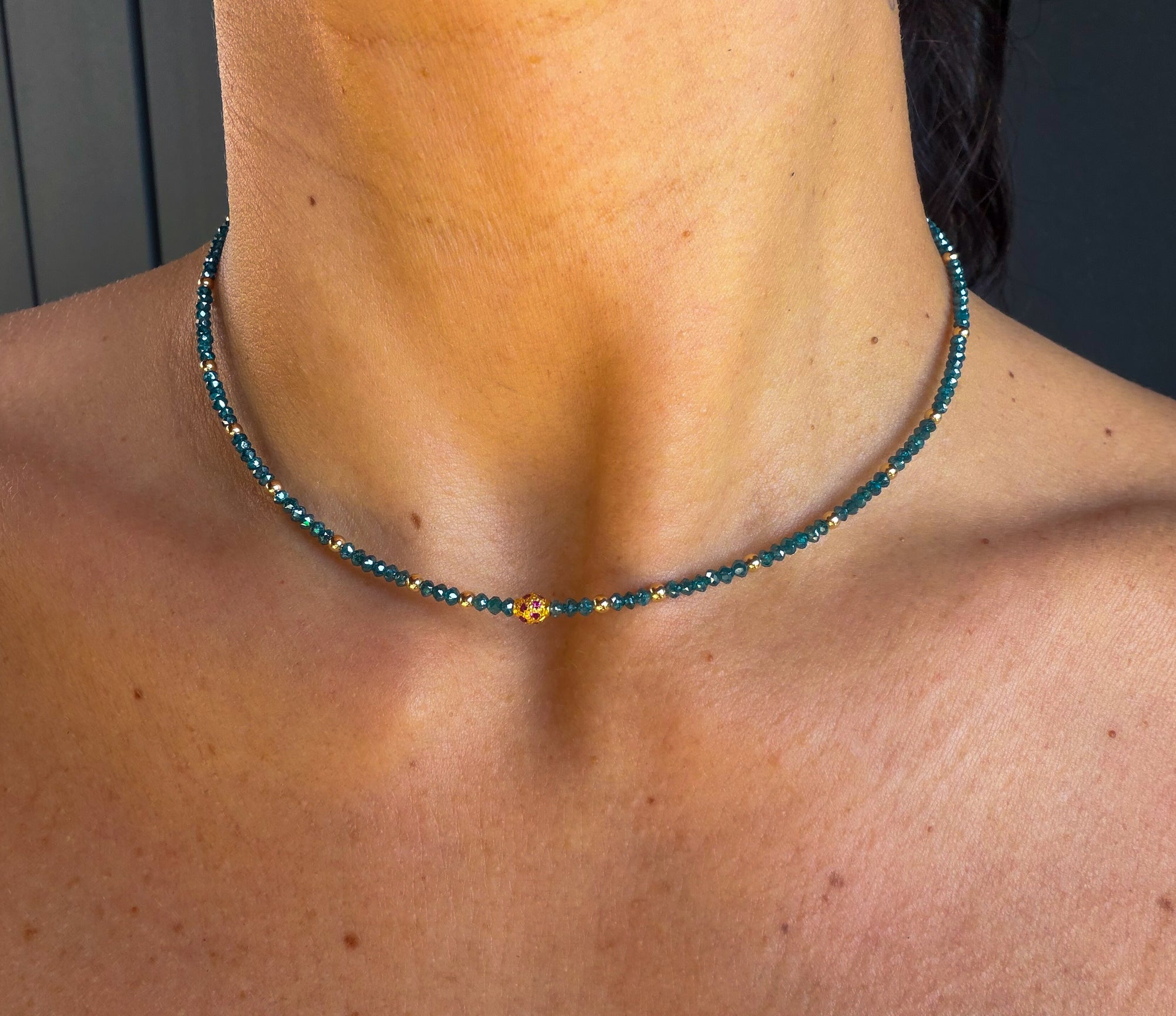 Blue Diamond Whisper Necklace