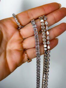 Bold Bezel Emerald Tennis Bracelet