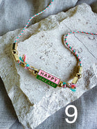 Enamel Barrel Necklace