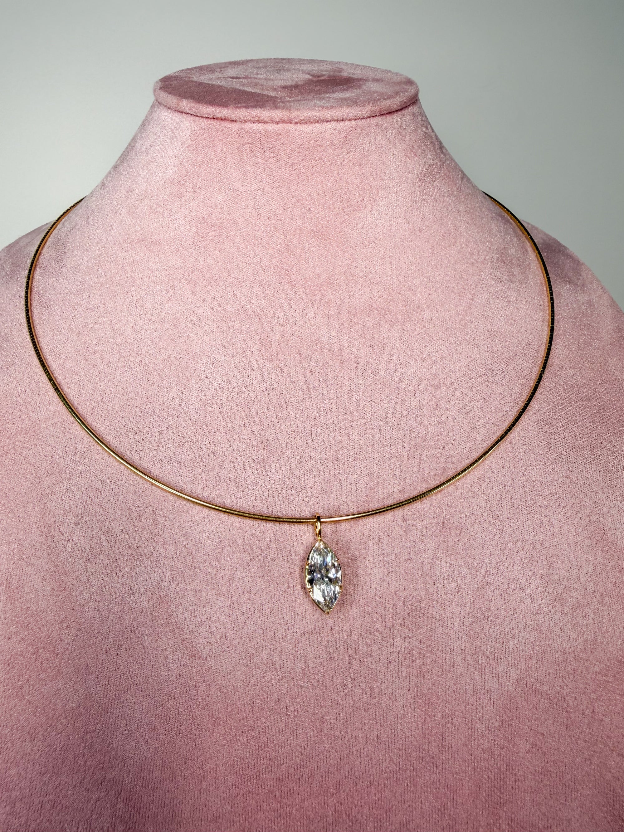 Georgian Marquise Pendant Necklace