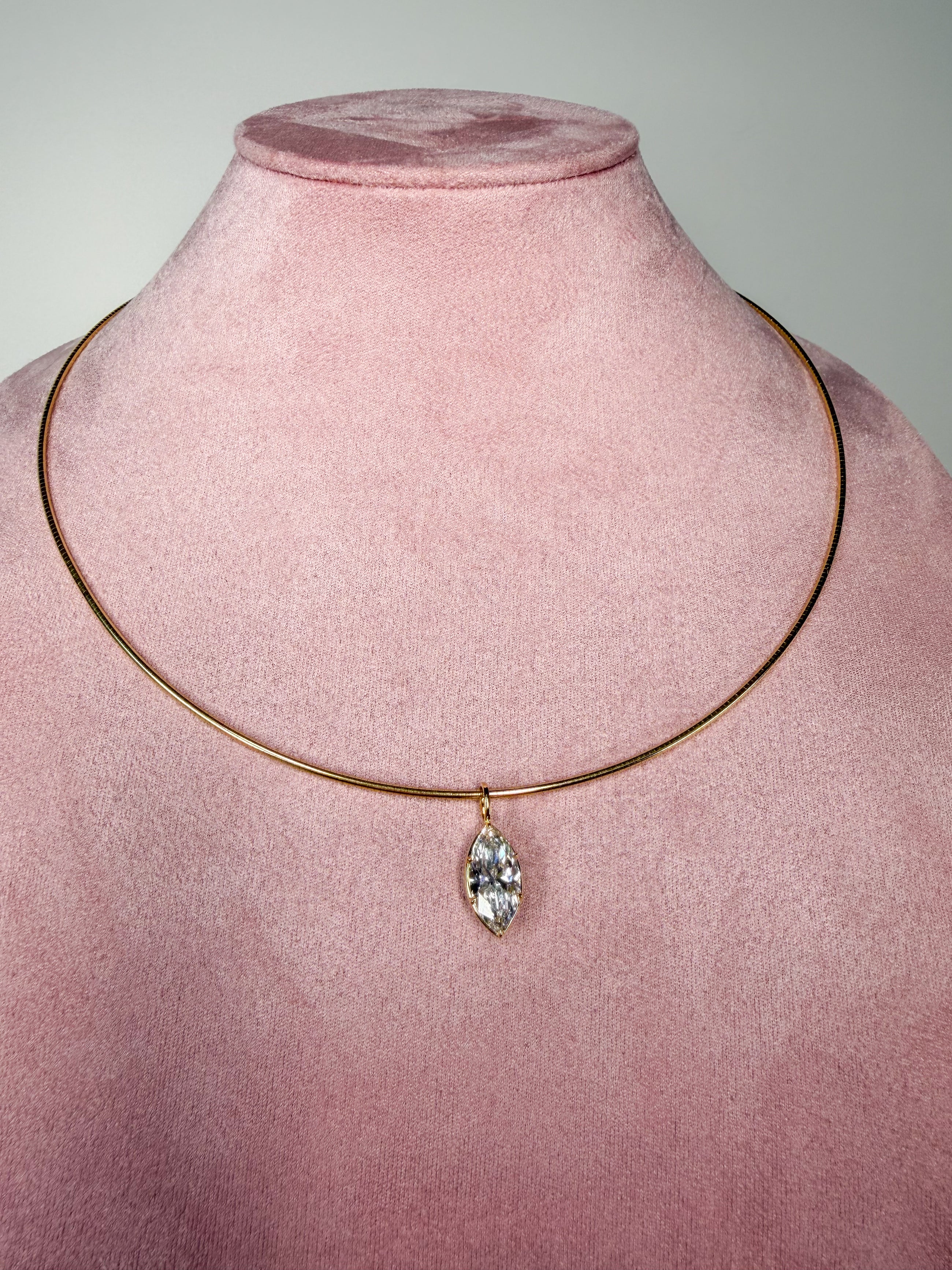 Georgian Marquise Pendant Necklace