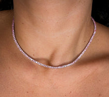 The Pink Panther Diamond Tennis Necklace