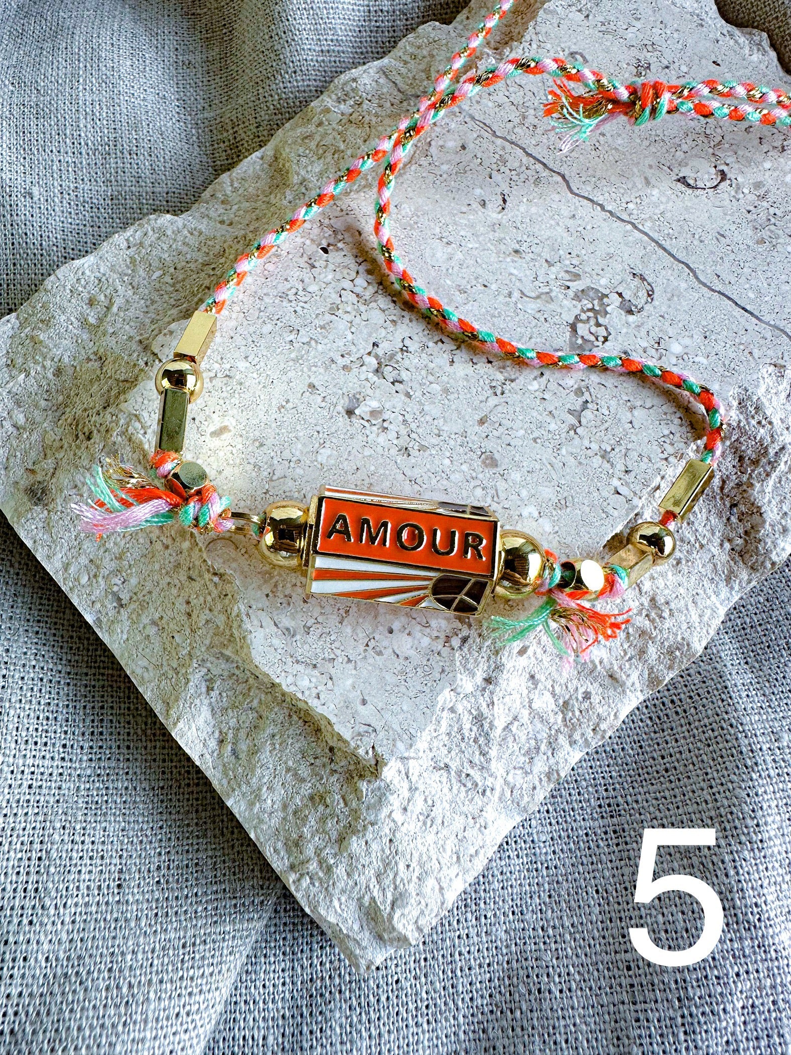 Enamel Barrel Necklace