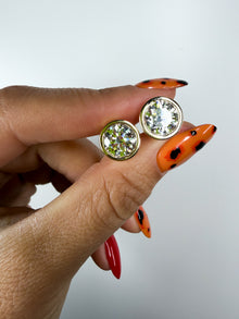 Round Bezel Diamond Studs