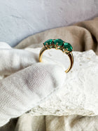 Trio Emerald Ring