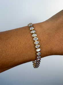 Oval Bezel Set Tennis Bracelet