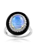 The Black Flame Opal Ring