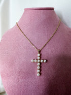 Pearl Cross Necklace