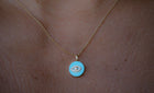Mini Diamond Eye Amulet Necklace