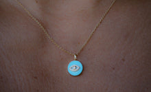 Mini Diamond Eye Amulet Necklace