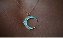 Emerald Crescent Moon Necklace