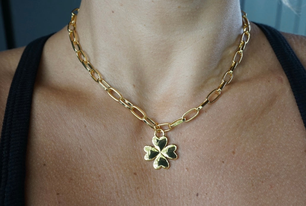 Heart Clover Necklace