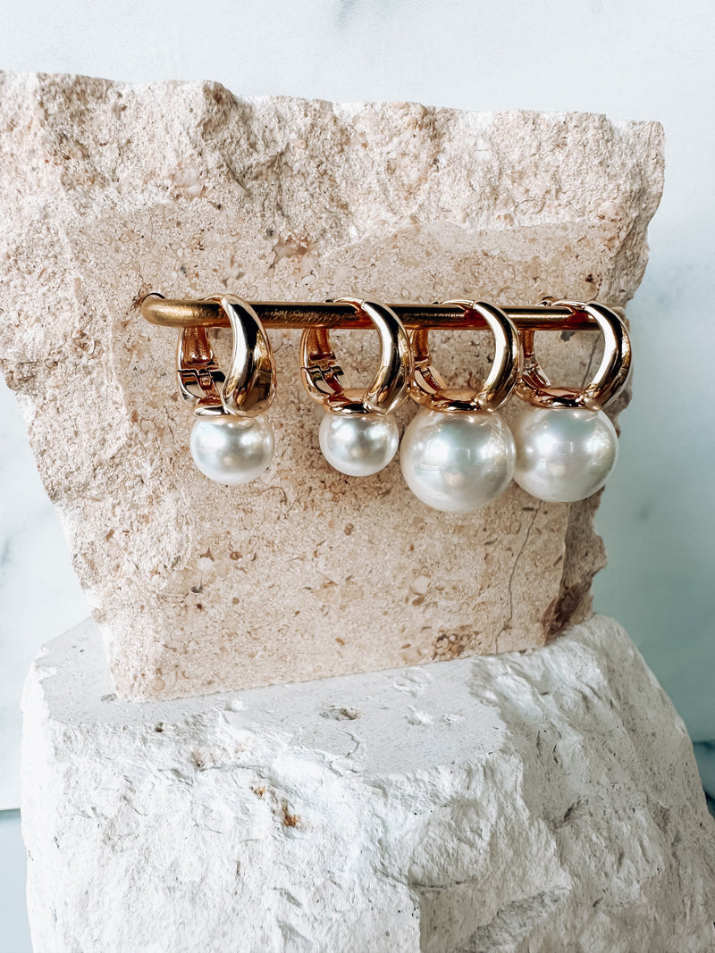 Mother of Pearl Hoops