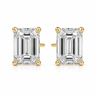 The Muse Set - Emerald Cut 10ctw Diamond Studs
