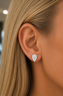 The Pear Drip - 4ctw Studs