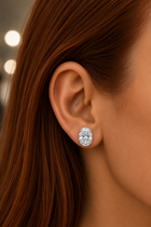 The Fearless Ones - Oval Cut 6ctw Diamond Studs