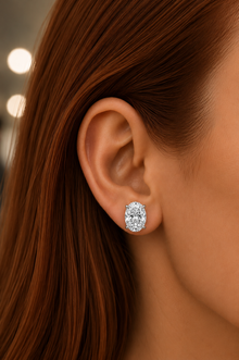 The Fearless Ones - Oval Cut 6ctw Diamond Studs