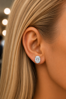 The Statement - Oval Cut 4ctw Diamond Studs