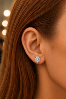 The Allure - Oval Cut 3ctw Diamond Studs