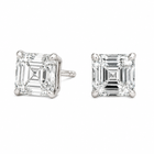 The Noble - Asscher Cut 10ctw Diamond Studs