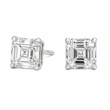 The Noble - Asscher Cut 10ctw Diamond Studs