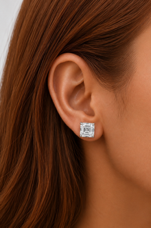 The Power Play - Asscher Cut 6ctw Diamond Studs