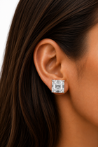 The Dynasty - Asscher Cut 12ctw Diamond Studs