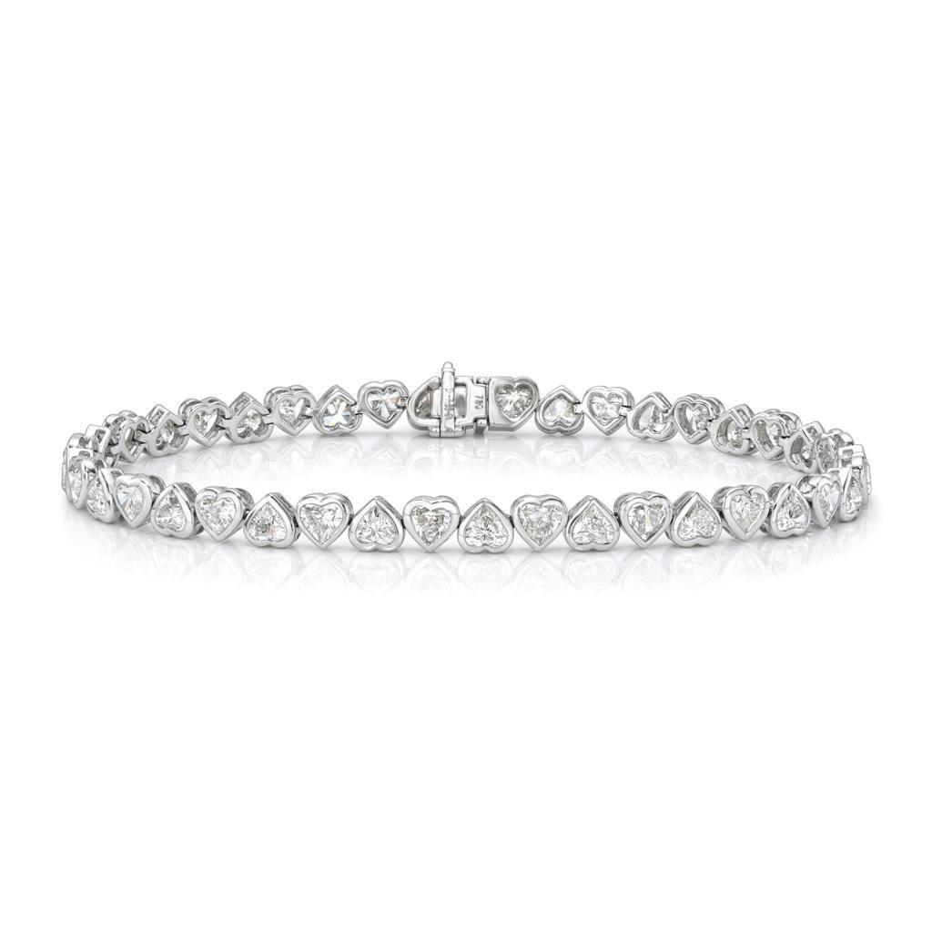 The Heart Bezel Tennis Bracelet