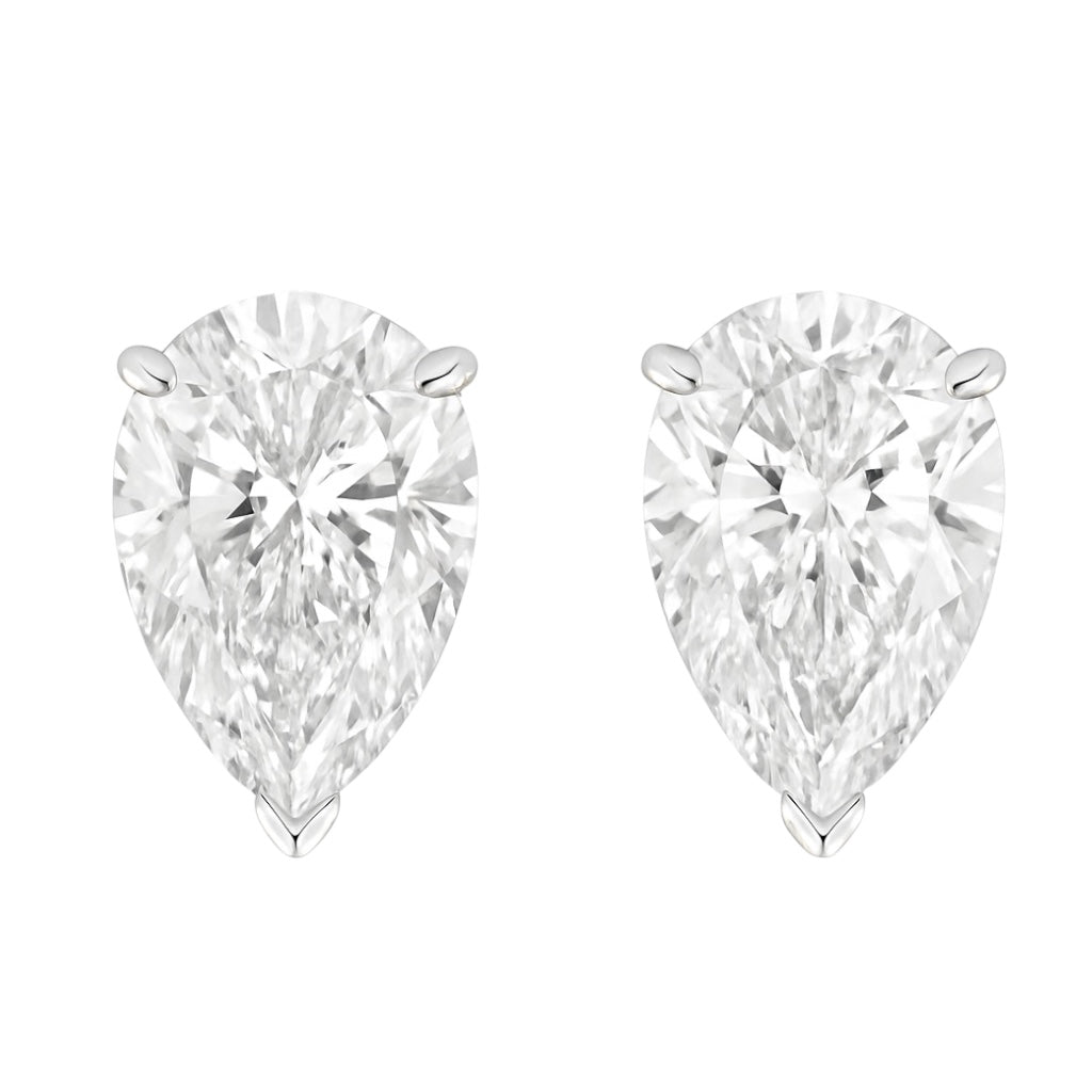 Spiked Pears - 10ctw Diamond Studs
