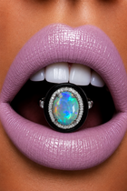 The Black Flame Opal Ring