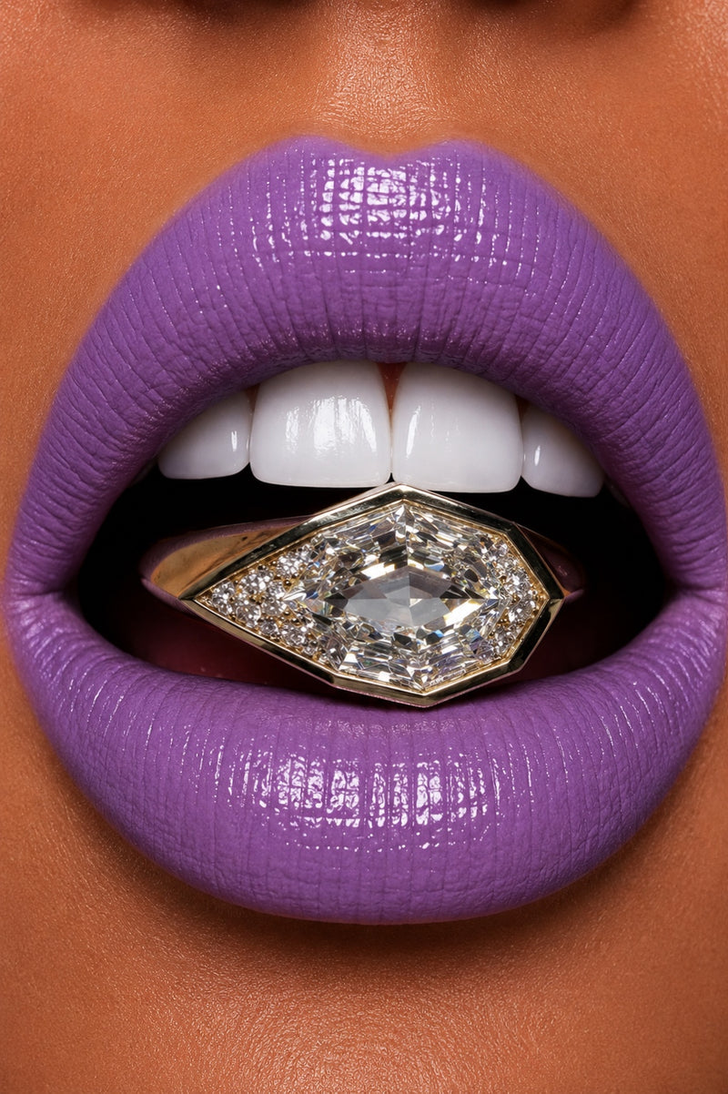The Vesper East-West Pear Ring