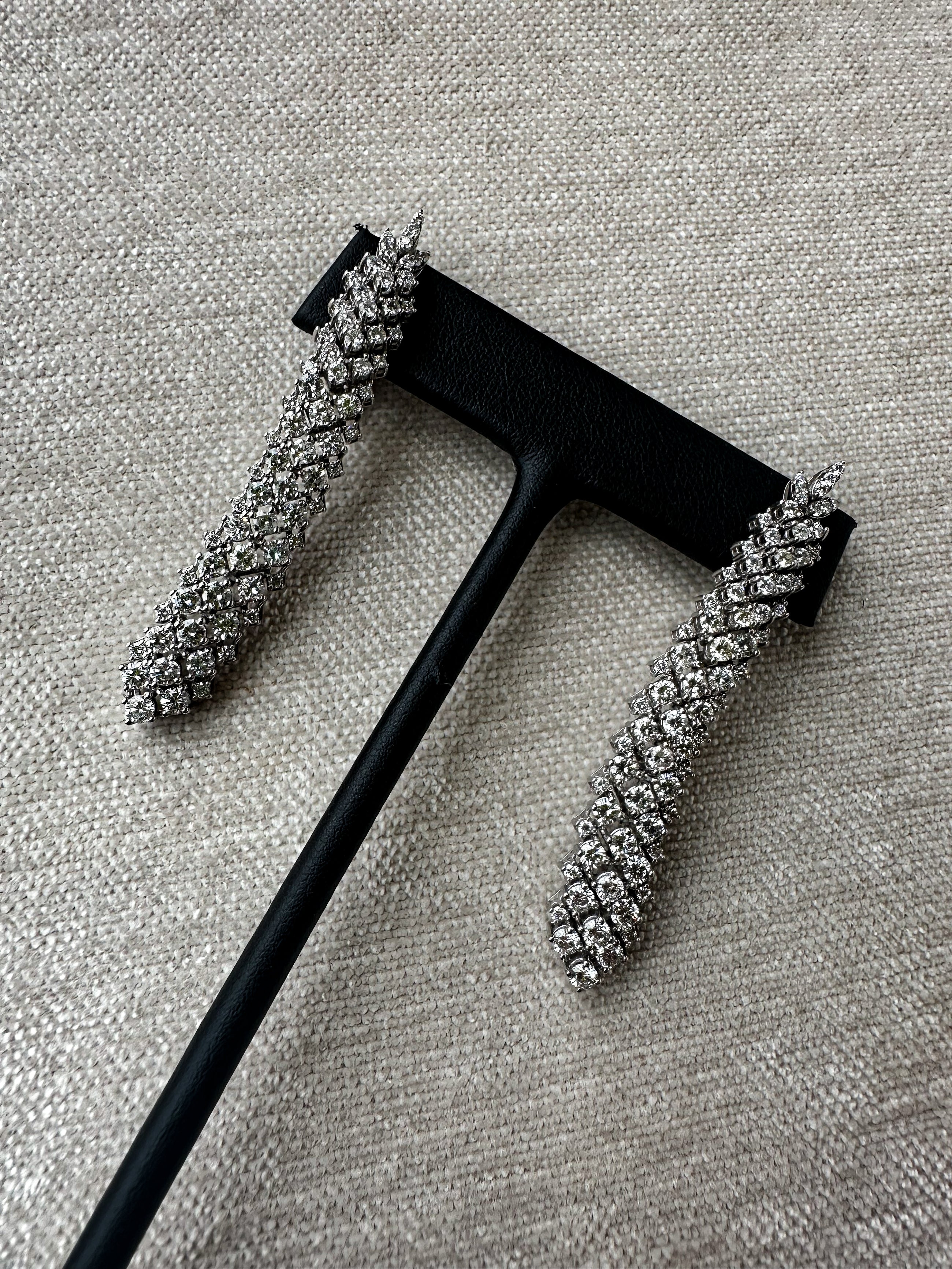 Diamond Fox Tail Earrings