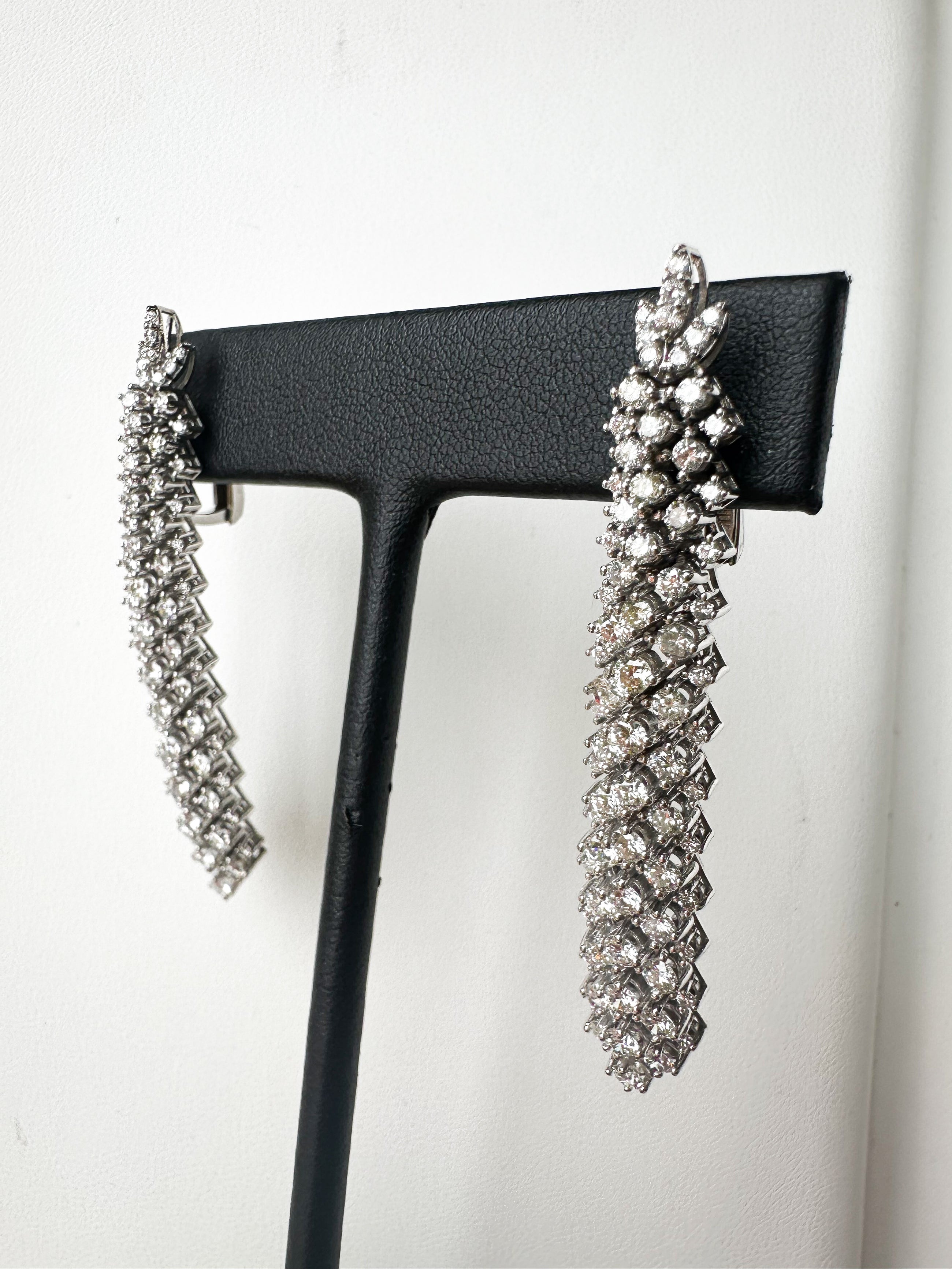 Diamond Fox Tail Earrings